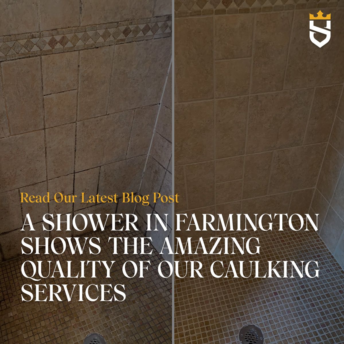 A Shower in Farmington Shows the Amazing Quality of Our Caulking Services