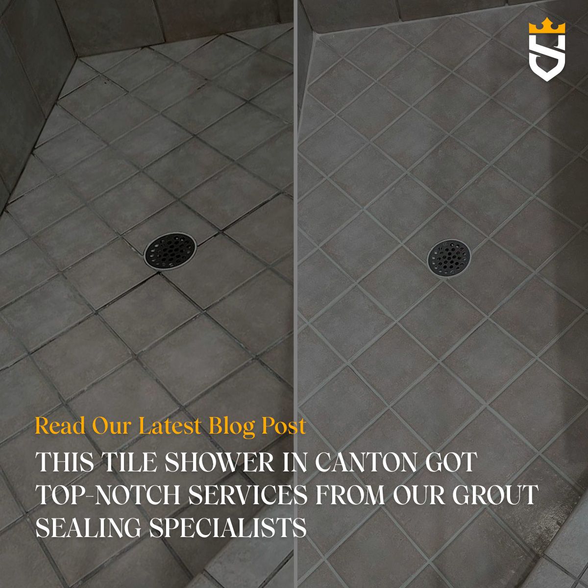 This Tile Shower in Canton Got Top-Notch Services from Our Grout Sealing Specialists